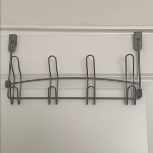 Silver Over the Door Hanging Rack
